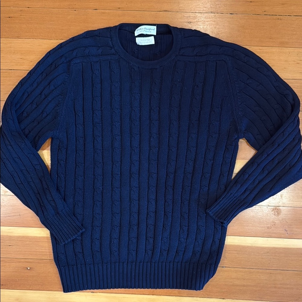 Wilkes Bashford cotton cable sweater